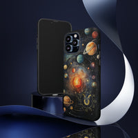Mystical Galaxy & Taurus Zodiac Cell Phone Tough Case
