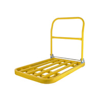 880 lbs. Capacity Steel Push Hand Truck Heavy-Duty Dolly Folding Foldable Moving Warehouse Platform Cart in Yellow