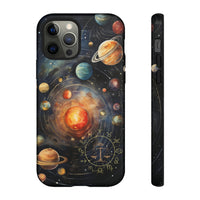 Mystical Galaxy & Libra Zodiac Cell Phone Tough Case