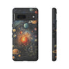 Mystical Galaxy & Aquarius Zodiac Cell Phone Tough Case