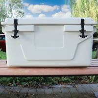 White outdoor Camping Picnic Fishing portable cooler 65QT Portable Insulated Cooler Box