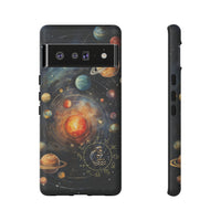 Mystical Galaxy & Aquarius Zodiac Cell Phone Tough Case