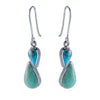 Sterling Silver Turquoise-Set Earrings