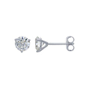 14K White Gold 1-Ct. (TW) Lab-Grown Diamond-Set Earrings
