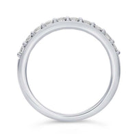14K White Gold 10 Diamond-Set Ring