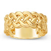 14K Yellow Gold 8mm Woven Band