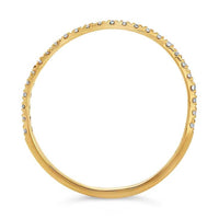 14K Yellow Gold Diamond-Set Wedding Band