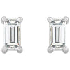 Baguette 14K Gold 1/5 CTW Natural Diamond Stud Earrings