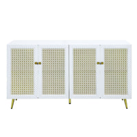 ACME Gaerwn Console Cabinet w/LED, White High Gloss Finish AC01939