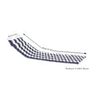 2PCS Set Outdoor Lounge Chair Cushion Replacement Patio Funiture Seat Cushion Chaise Lounge Cushion-BLUE-WHITE