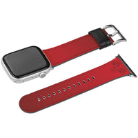 Aries Zodiac Birth Sign Apple Leather Watch Band in Red