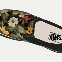 Camouflage Floral Authentic Vans Slip-on Shoes