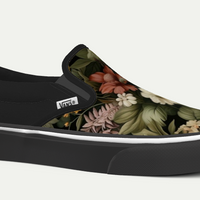 Camouflage Floral Authentic Vans Slip-on Shoes