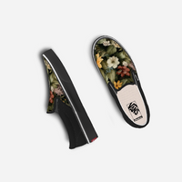 Camouflage Floral Authentic Vans Slip-on Shoes