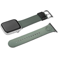 Cancer Zodiac Birth Sign Apple Leather Watch Band in Sage Green