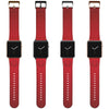 Cancer Zodiac Birth Sign Apple Leather Watch Band in Red
