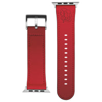 Gemini Zodiac Birth Sign Apple Leather Watch Band in Red