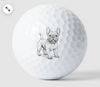 French Bull Dog Golf Ball