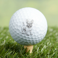 French Bull Dog Golf Ball