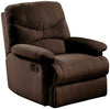 34.65" X 35.04" X 39.76" Chocolate Upholstered Motion Recliner