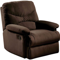 34.65" X 35.04" X 39.76" Chocolate Upholstered Motion Recliner