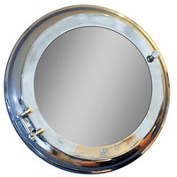 21" X 21" X 3.5" Aluminum Wall Mirror With Storage