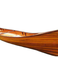 35.5" X 216" X 27" Wooden Canoe
