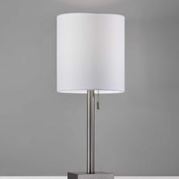 Brushed Steel Metal Table Lamp