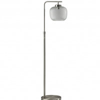 60" Task Floor Lamp With Clear Globe Shade