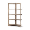 Light Brown Wood Shelving Unit With 4 Shelves