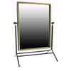 Rustic Goldtone Rectangular Vanity Mirror