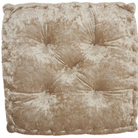 24" X 24" Beige Polyester Solid Color Floor Cushion