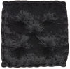 24" X 24" Black Polyester Solid Color Floor Cushion