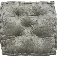 24" X 24" Gray Polyester Solid Color Floor Cushion