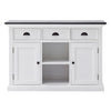 Modern Farmhouse Black And White Large Accent Cabinet