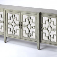 Giovanna Olive Gray Mirrored Sideboard