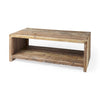 Light Brown Solid Wood Coffee Table