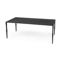 Minimal Black Iron Rectangular Coffee Table