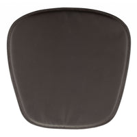 17" X 17" Espresso Synthetic Solid Color Dining Chair Cushion Seat Cushion