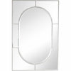 48" Antique Rectangle Accent Mirror Wall Mounted With Metal Frame