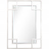 42" Painted Rectangle Accent Mirror Wall Mounted With Metal Frame