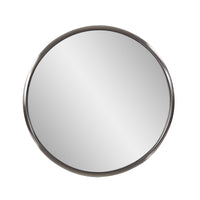 20" Brushed Titanium Round Wall Mirror