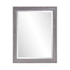 Warm Gray Faux Wood Rectangle Mirror