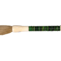 Green Jade Abacus Disc Decorative Calligraphy Brush