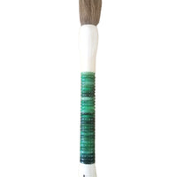 Light Green Jade Abacus Disc Decorative Calligraphy Brush