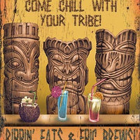 Wood Tiki Bar Wall Décor