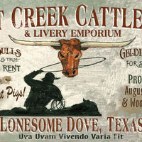 Vintage Lonesome Ranch Cowboy Wall Décor