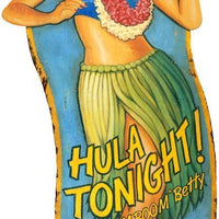 Vintage Hula Girl Tiki Bar Advertisment Wall Décor