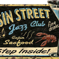 Vintage Cajun Jazz Club Wall Décor