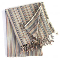 Multi Colored Striped Design Turkish Beach Blanket